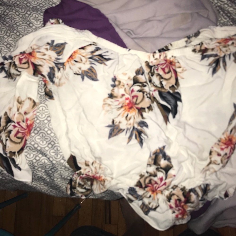 Floral off the shoulder top